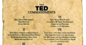 Excerpt from the "TED Commandments"