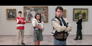 Ferris Bueller with friends at art museum