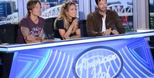 American Idol augition table - urban, lopez, connick