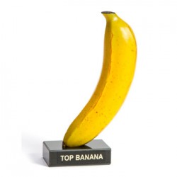 Top Banana trophy on marble base