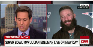Julian Edelman interviewed on CNN