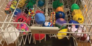 fidget toys in the dishwasher